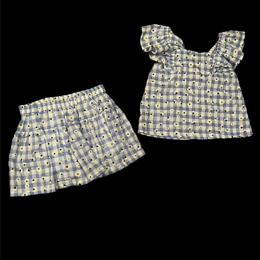 Design History Girl's Plaid Skirt 2-Piece Set, Size 5